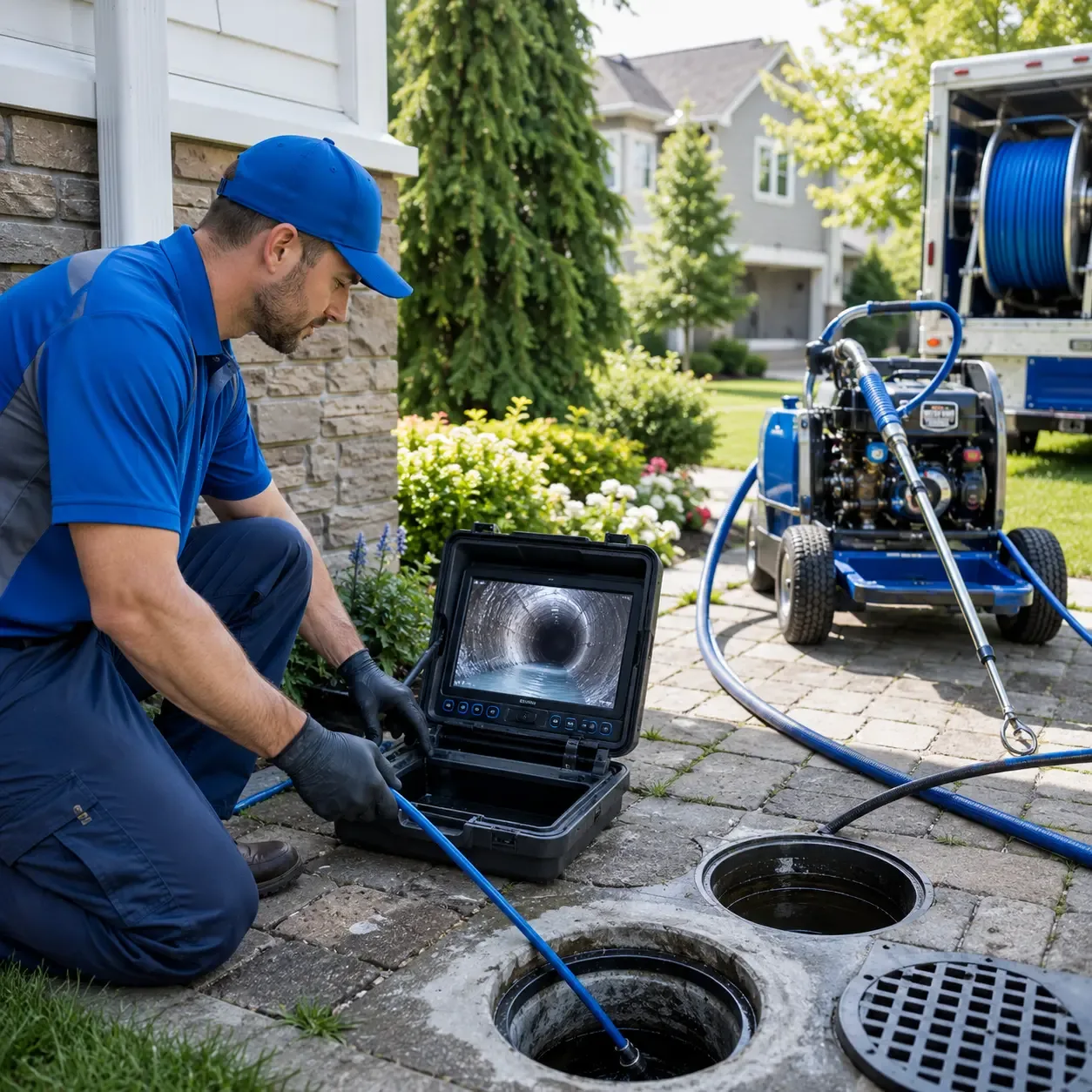 Outdoor drain cleaning professionals serving Plainview, NY